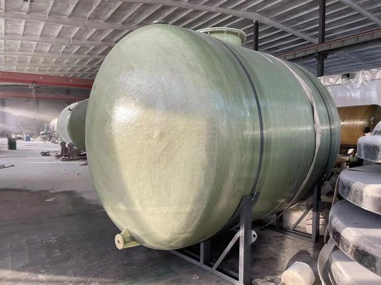 水平型ガラスの繊維酸塩基 FRP貯蔵タンク, FRP貯蔵タンク,ガラスの繊維化学タンク 高密度