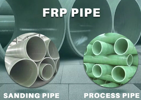 100mm-4000mm 直径 FRPパイプ GRP 丸いパイプライン 高温耐性