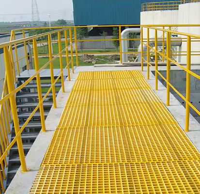 プラスチック床格子カバー 鋳造 4x8 ガラス繊維格子 Frp 385mm 歩道 GRP格子