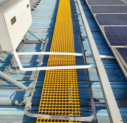 40x40x30mm 太陽光屋根 トップパネル メッシュ 歩行者歩道 ファイバーグラスグリート