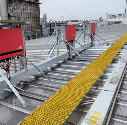 40x40x30mm 太陽光屋根 トップパネル メッシュ 歩行者歩道 ファイバーグラスグリート