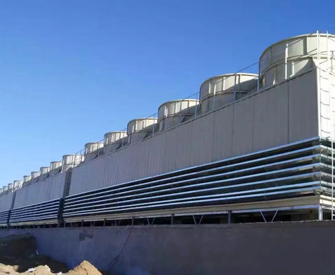 工業用水 FRP 冷却塔 GRP 反流と交流 10〜1000m3/h