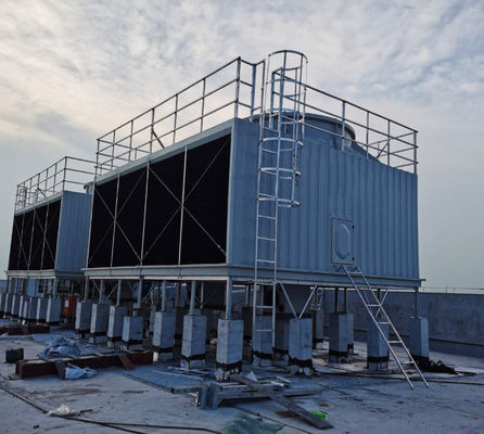 工業用水 FRP 冷却塔 GRP 反流と交流 10〜1000m3/h