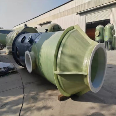 覆えるジェルコーティングGRPFRP吸収塔 廃棄物酸ガスのための多層噴霧