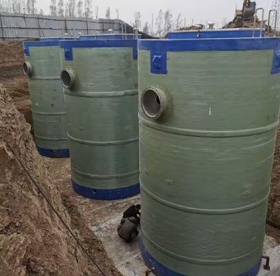 Frp 統合水持ちステーション Grp 埋もれた下水道 雨水 完全自動