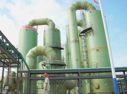 軽量 FRP GRP ブロム抽出塔 海洋水生産のための保守