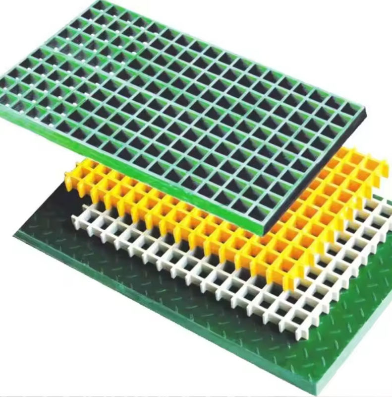 38×38mm FRP ソーラーパネルのためのグリッティング 屋根 トップ 歩道 プラスチック 床グリッティングシート パネル