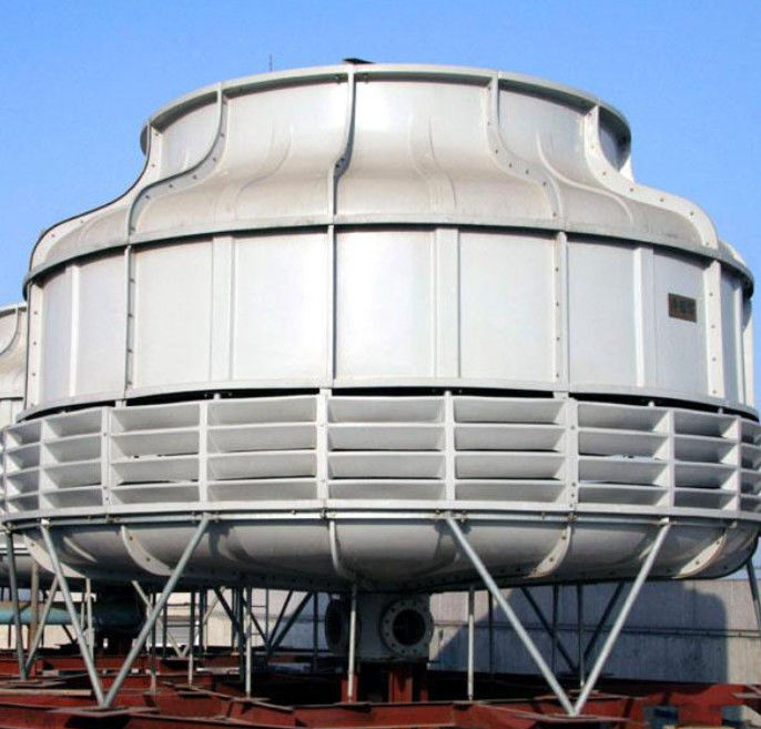 逆流 GRP FRP 構造 冷却塔 50-5000 トン 容量 カスタマイズされた色